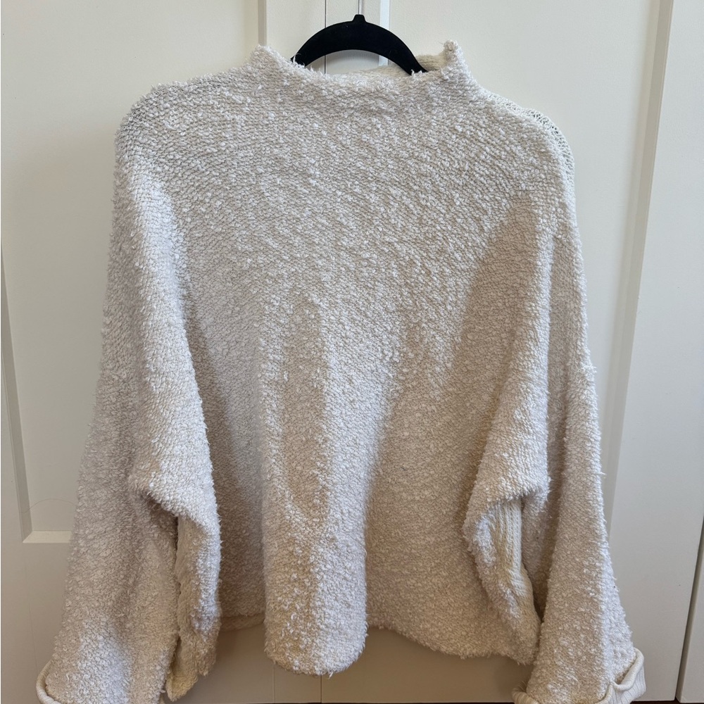 Free People Cream Knit Sweater
